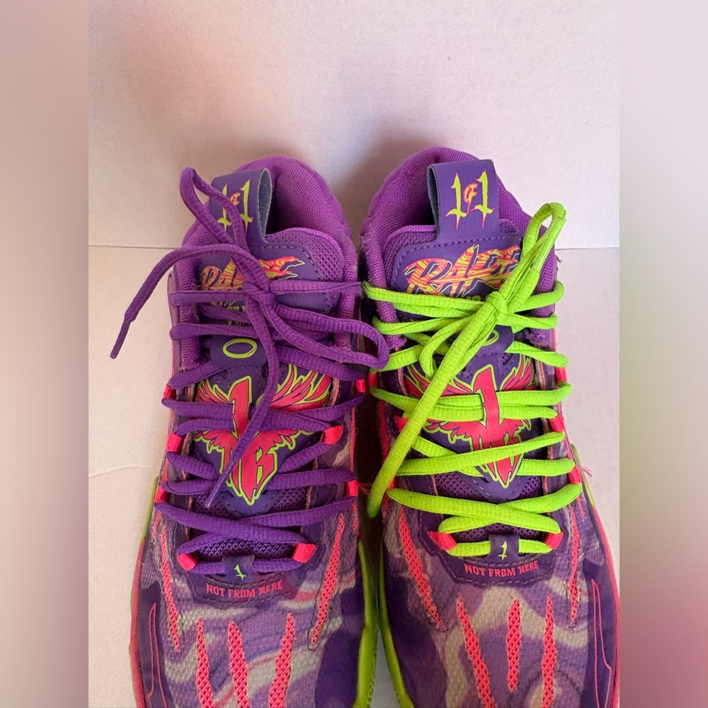 Puma MB.01 LaMelo Ball Not From Here Big Kid 6.5 Purple Pink Green